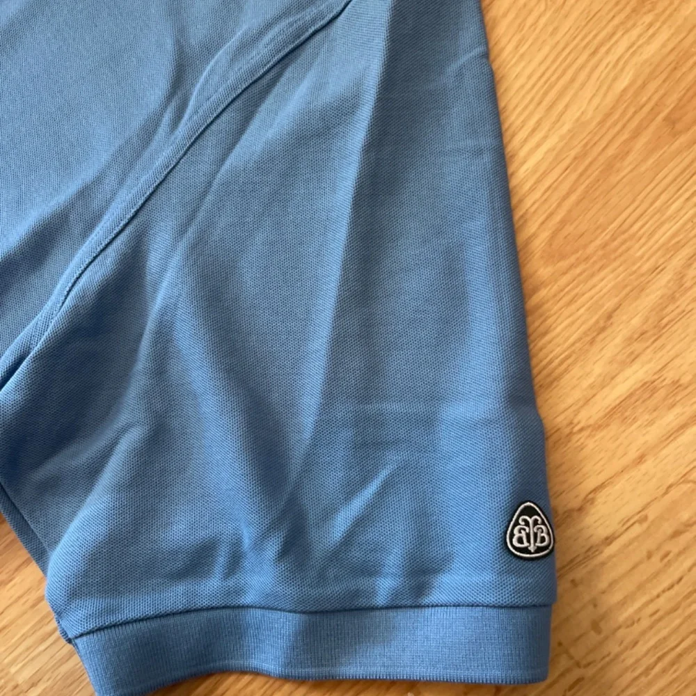 NWT Brooks Brothers Blue Short Sleeve Country Club Polo Collar Shirt Size XL - Picture 3 of 8